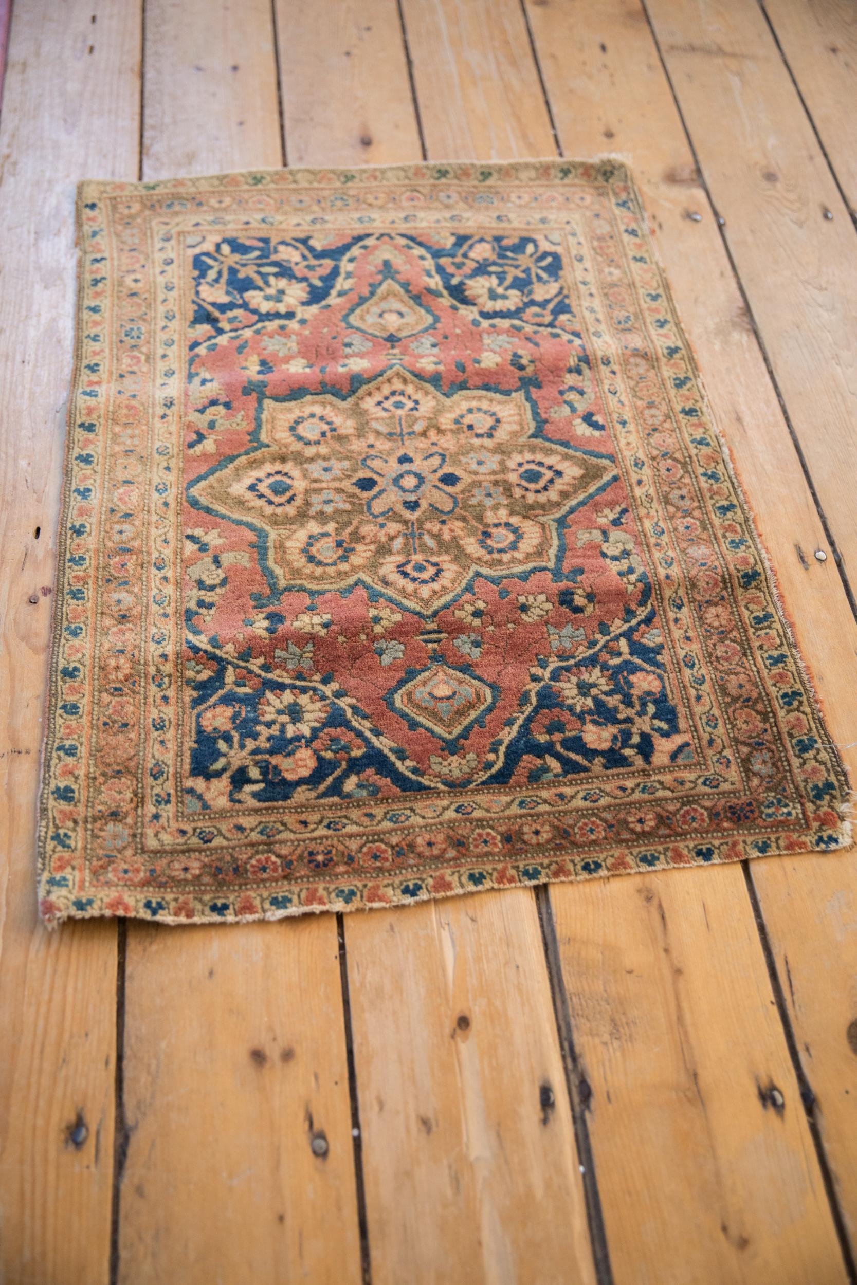 Persian Small Antique Farahan Rug For Sale