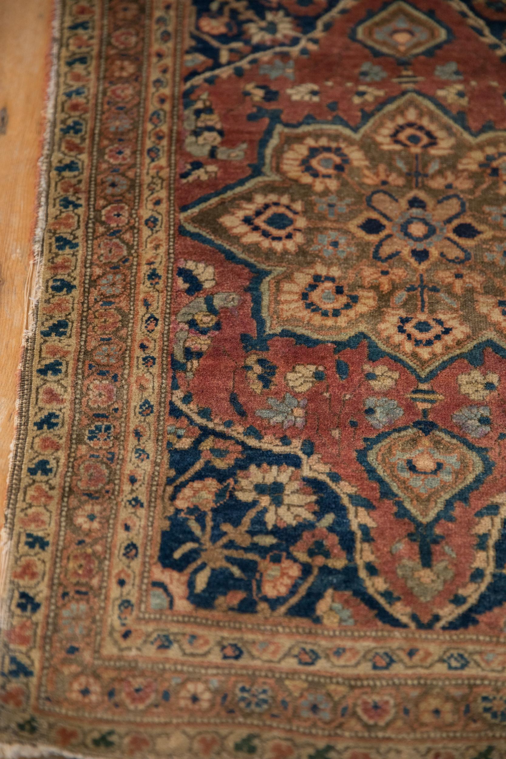 Wool Small Antique Farahan Rug For Sale