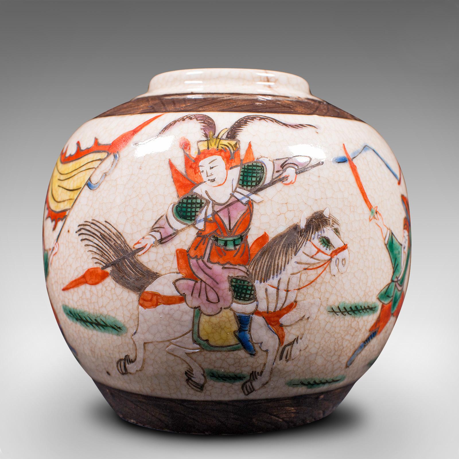 Small Antique Flower Vase, Japanese, Ceramic, Posy Urn, Edo Period, Circa 1850 For Sale 3
