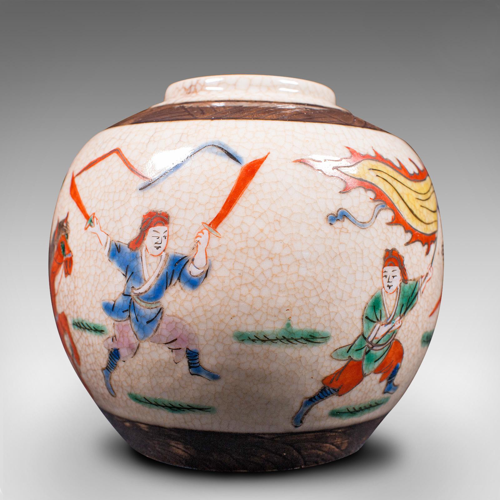 Petit vase à fleurs ancien japonais, céramique, urne en forme de Posy, période Edo, vers 1850 en vente 3
