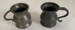 Small Antique Footed Pewter Imperial Tankard Measures