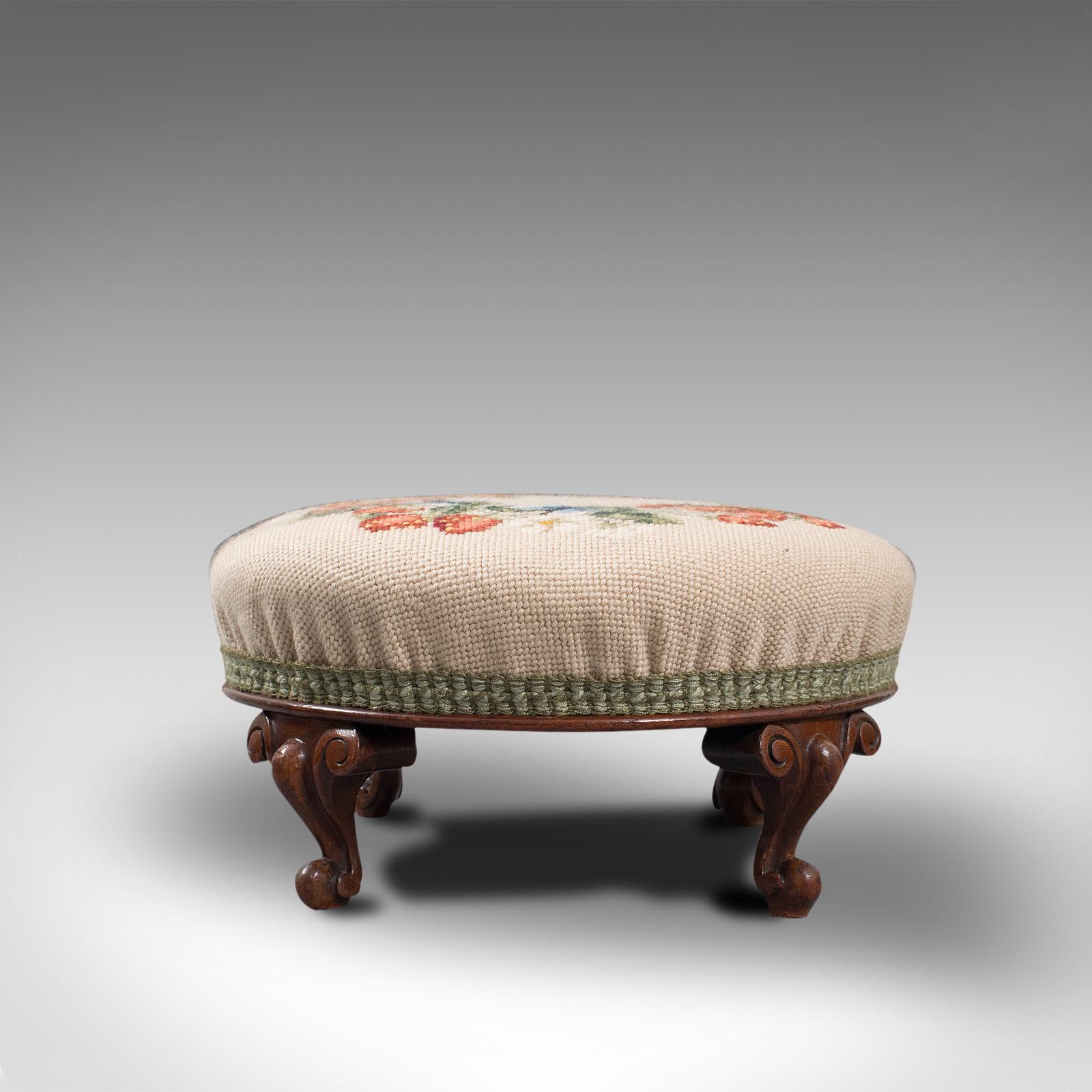 antique small footstool