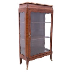 Small antique French display cabinet from around 1910.