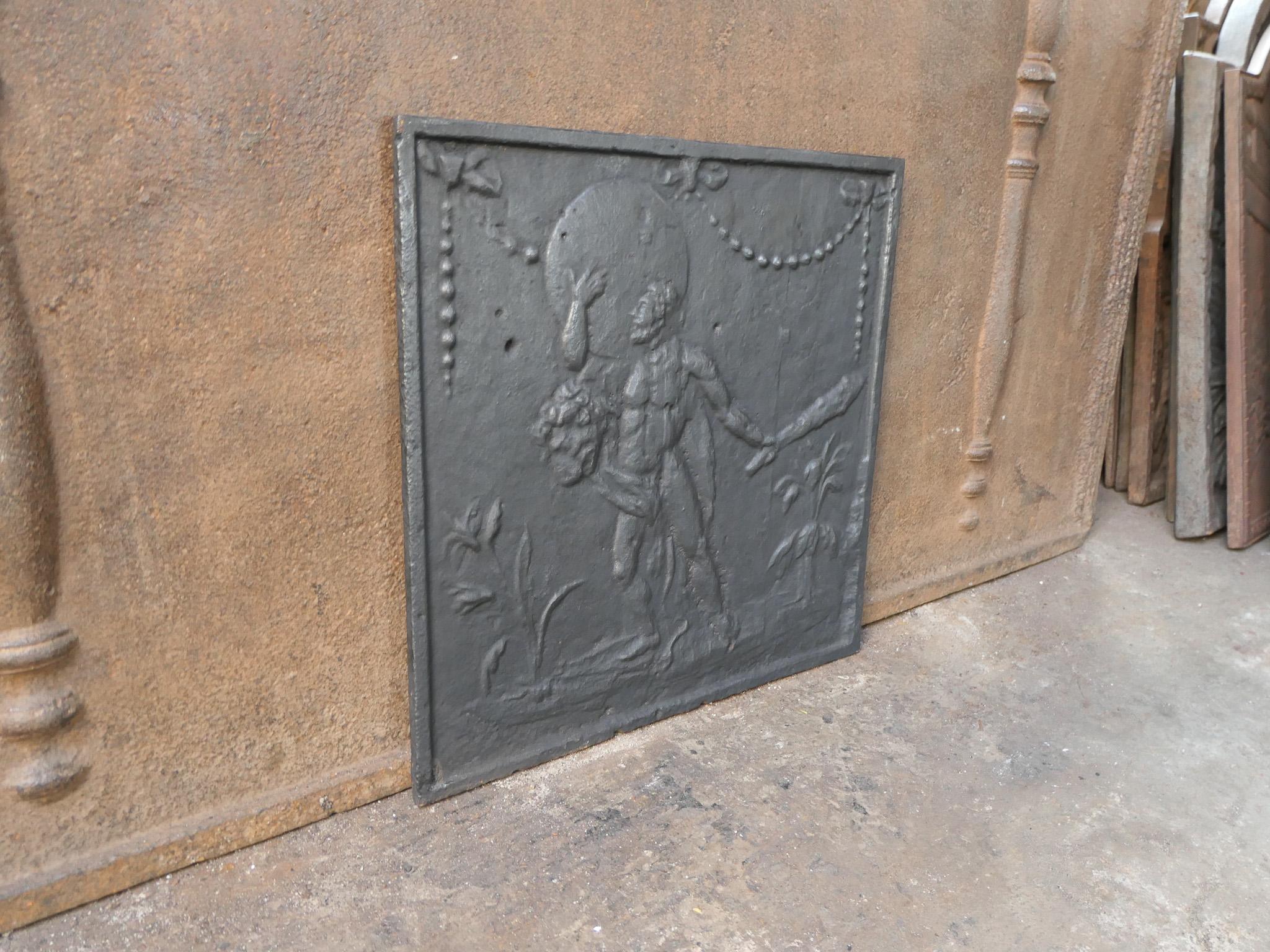 Small Antique French 'Hercules and Heaven' Fireback / Backsplash 3
