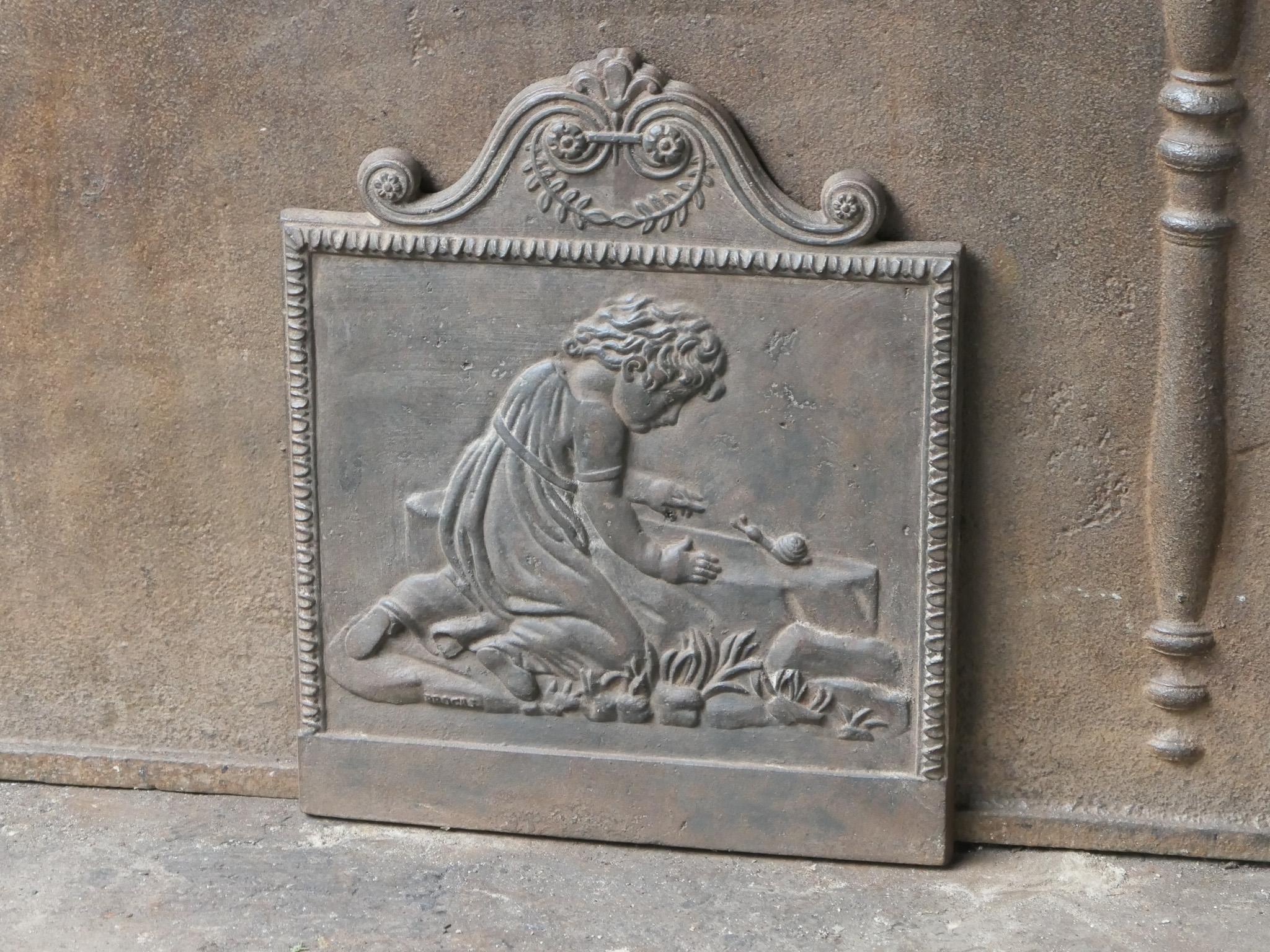 Piccolo parafuoco antico francese Napoleone III, XIX secolo In condizioni buone in vendita a Soest, NL