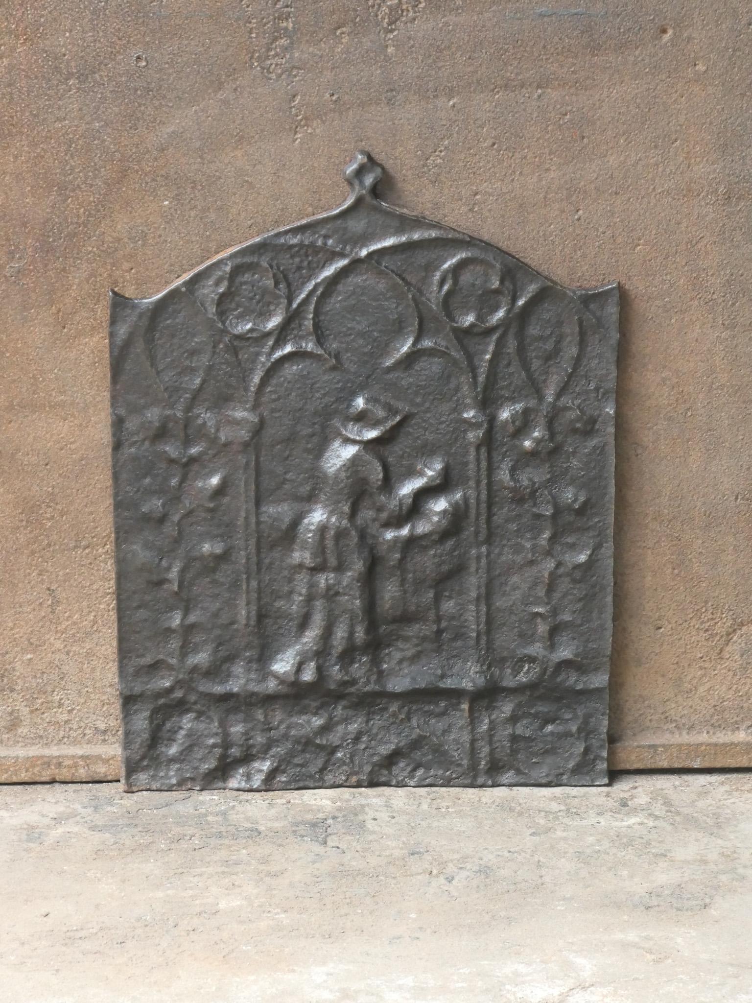 Napoleone III Piccolo Antique French Napoleon III Fireback / Backsplash, XIX sec. in vendita