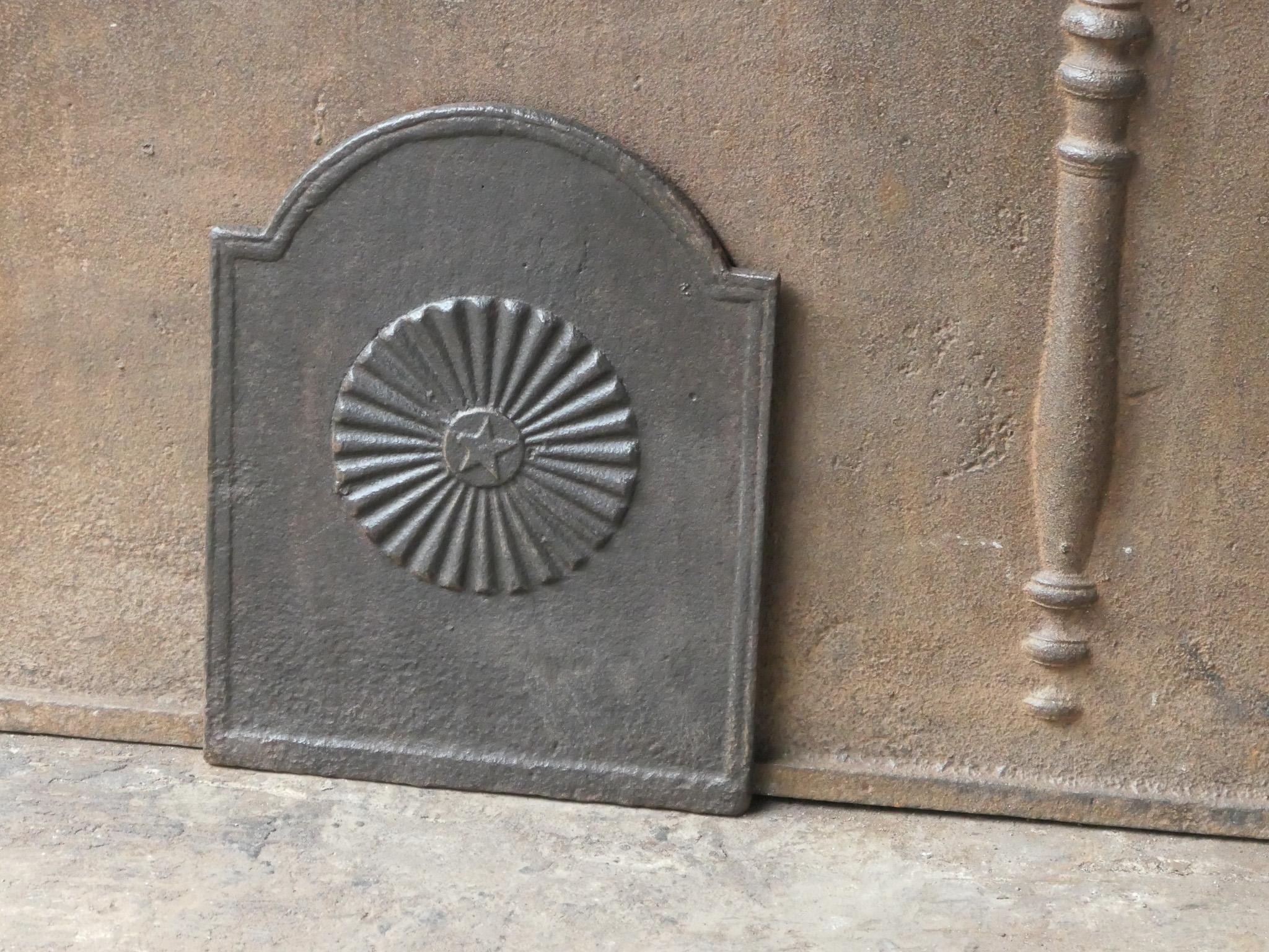 Calco Piccolo Antique French Napoleon III Fireback / Backsplash, XIX sec.