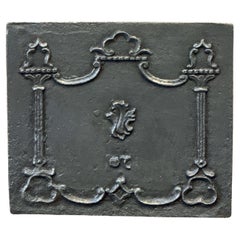Small Antique French Neoclassical Fireback / Backsplash, Early 19th Century