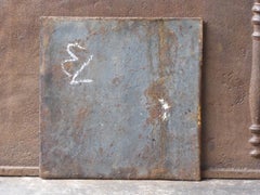 Small Antique French Neoclassical 'Pillars of Freedom' Fireback, 19th Century