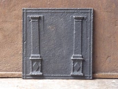 Small Antique French Neoclassical 'Pillars of Freedom' Fireback, 19th Century
