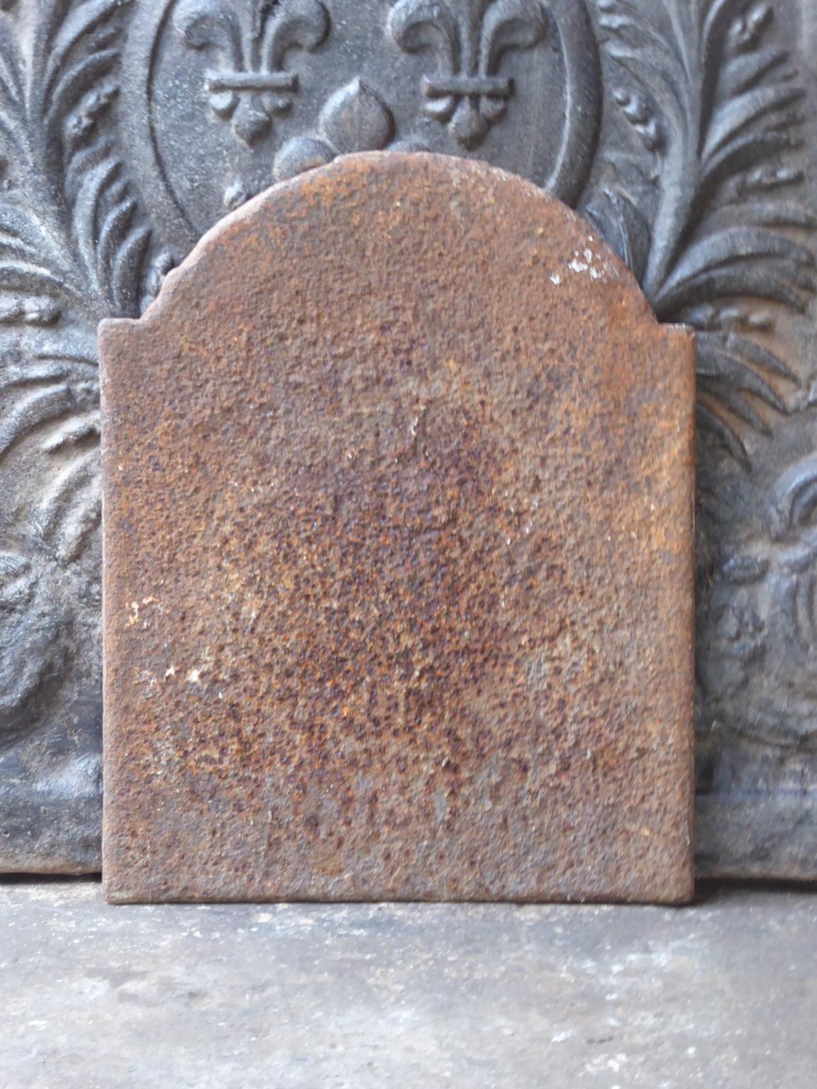 XIXe siècle Petite plaque de cheminée néoclassique française ancienne Pillars of Freedom en vente
