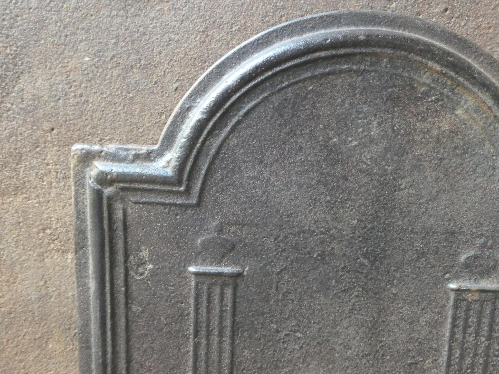 Petite plaque de cheminée / dosseret 