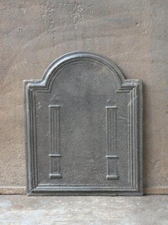 Small Antique French 'Pillars of Freedom' Fireback / Backsplash, 19th C.