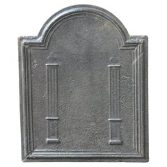 Petite plaque de cheminée / dosseret "Piliers de la Liberté", A.I.C., 19ème C.