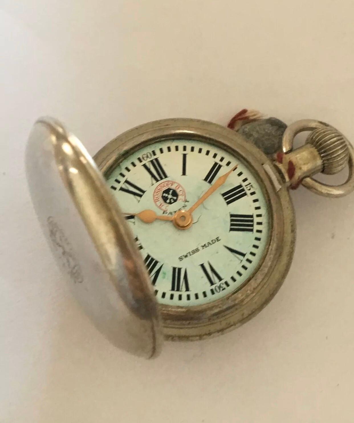 Small Antique Full Hunter A. Rosskopf & Co. Pocket Watch 4