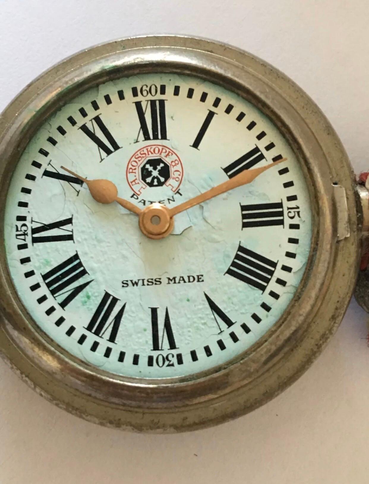 Antike Full Hunter A. Rosskopf & Co., A. Rosskopf & Co. Taschenuhr im Zustand „Relativ gut“ in Carlisle, GB