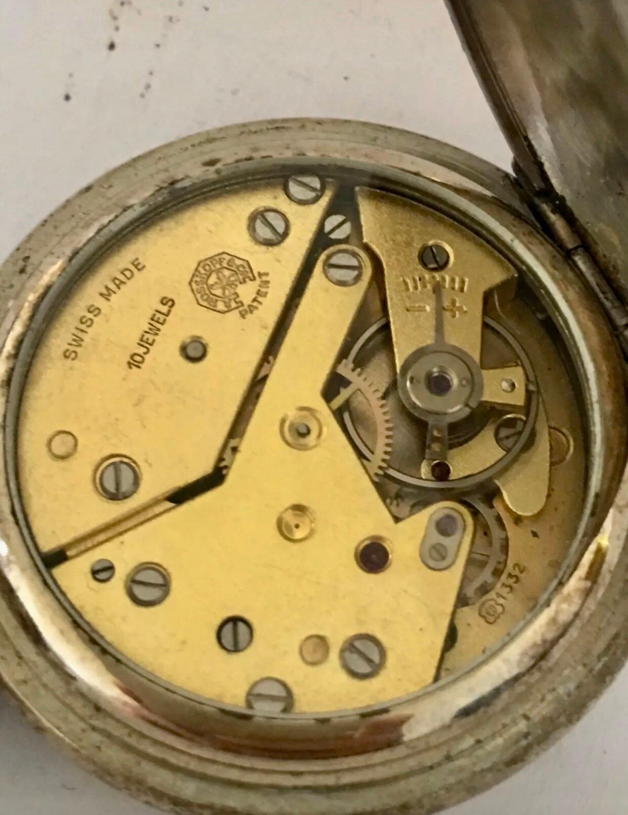 Antike Full Hunter A. Rosskopf & Co., A. Rosskopf & Co. Taschenuhr 1