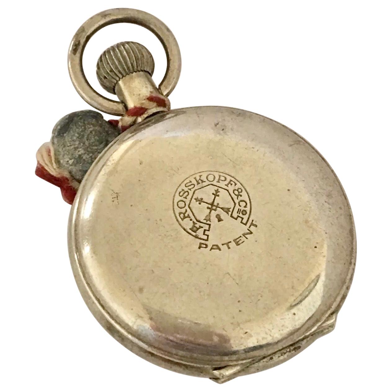 Small Antique Full Hunter A. Rosskopf & Co. Pocket Watch