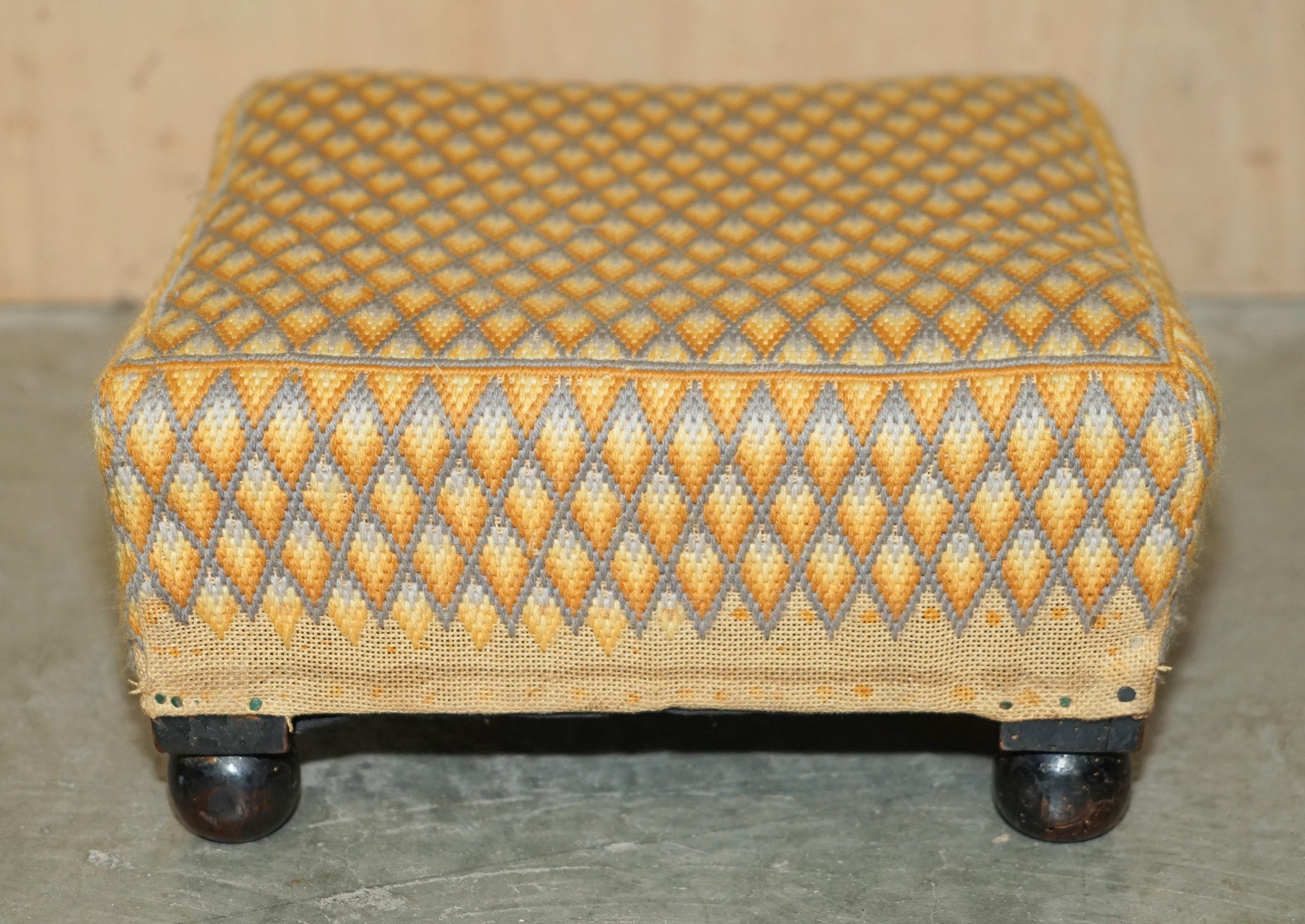 Royal House Antiques

Royal House Antiques is delighted to offer for sale this lovely small English Country House circa 1800's Embroidered footstool designed to go with a wingback armchair

Please note the delivery fee listed is just a guide, it