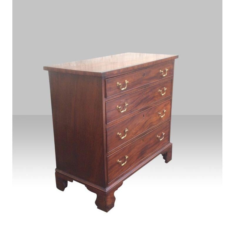 George III Small Antique Georgian Mahogany Chest of Drawers