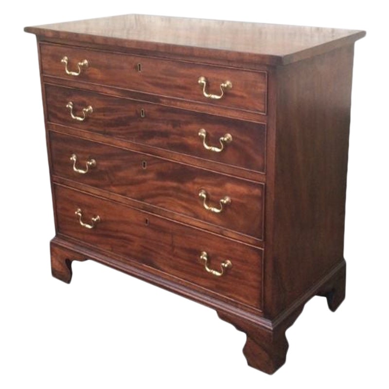 Small Antique Georgian Mahogany Chest of Drawers