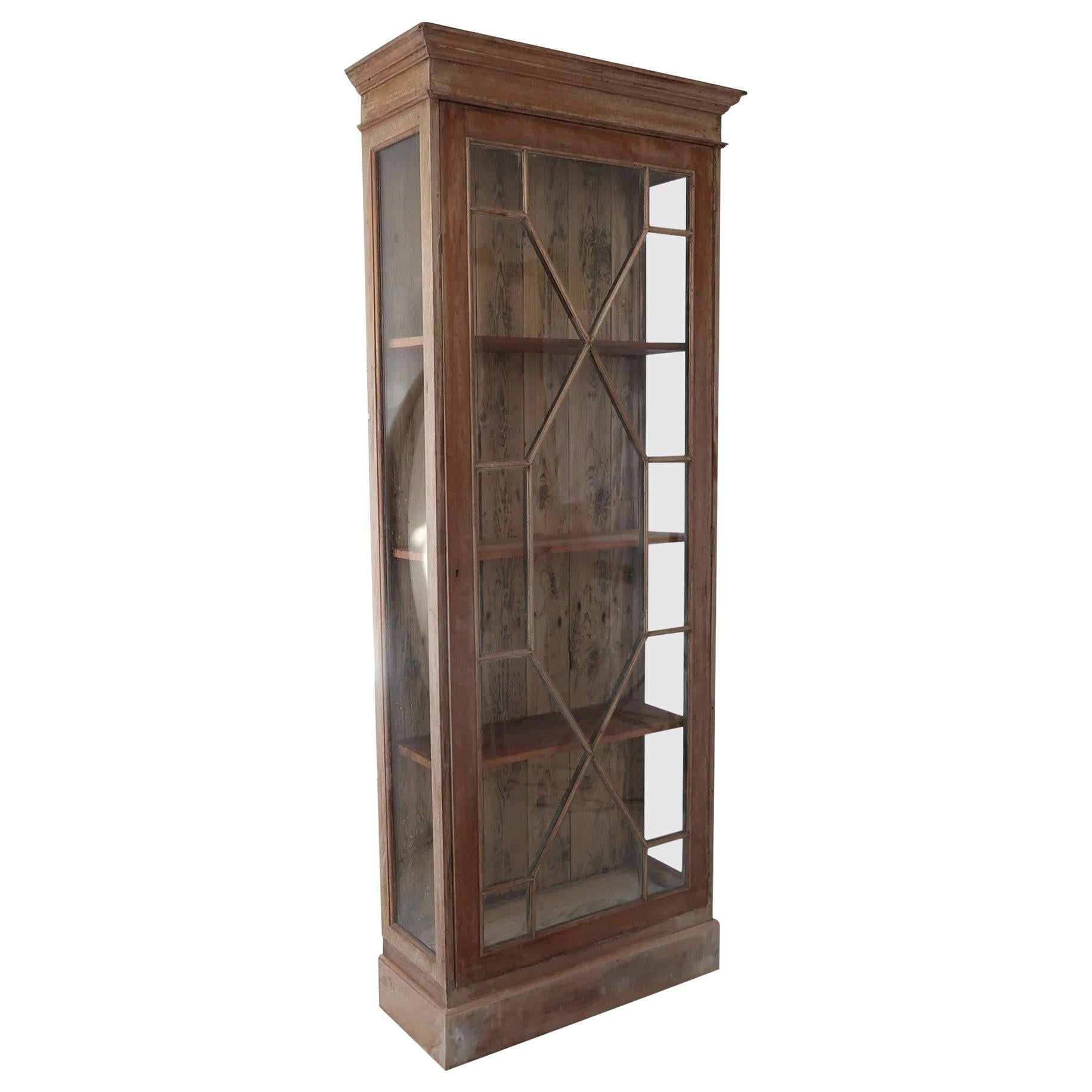 Small Antique Georgian Style Cabinet with Astragal Glazing