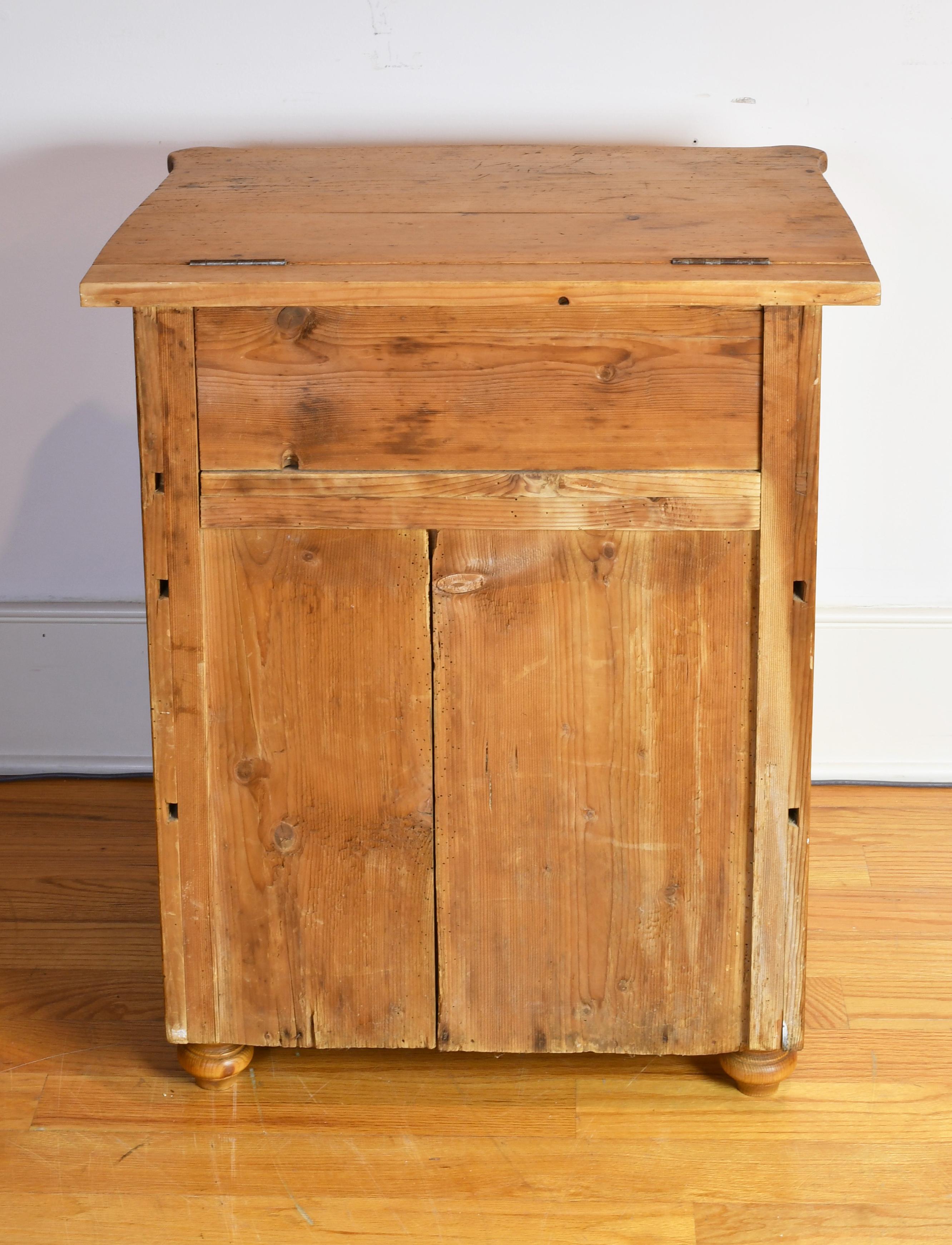 19th Century Small Antique German Louis Philippe Chest of Drawers/Nightstand in European Pine