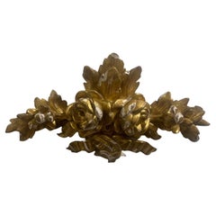 Small Antique Gilded Rose Fragment