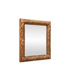 Small Antique Giltwood French Mirror Berain Style, circa 1780