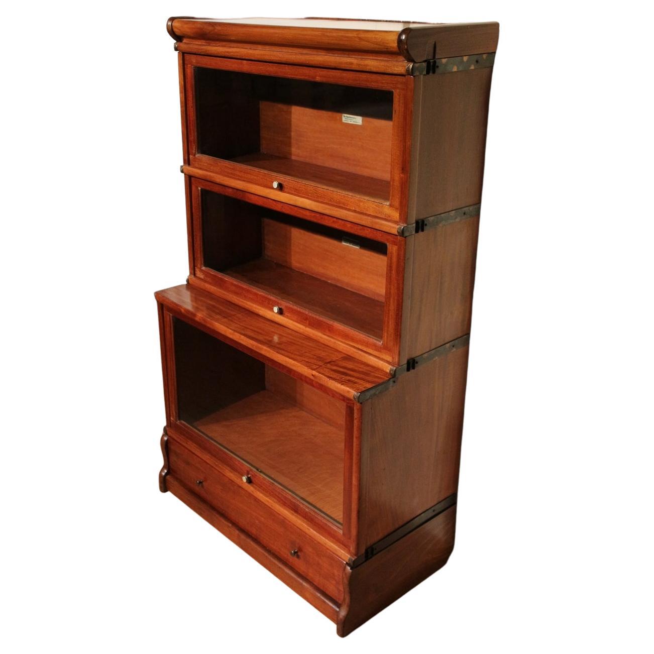 Small Antique Globe Wernicke Bookcase at 1stDibs