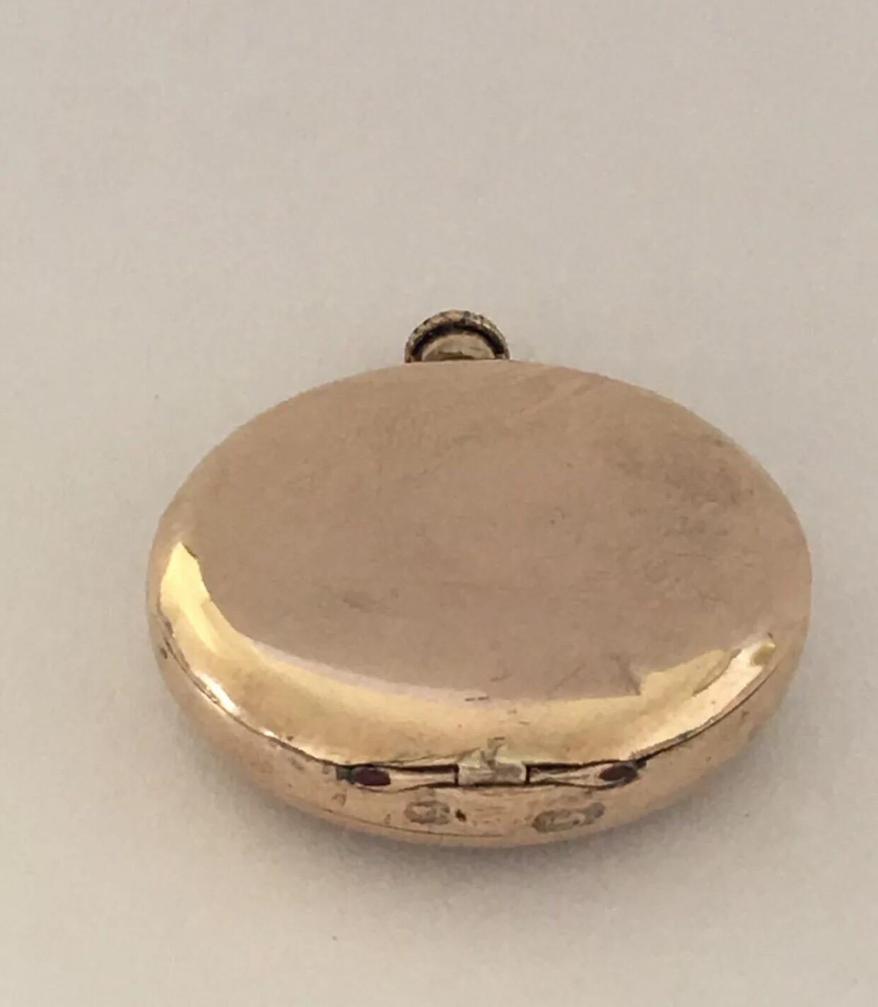 Small Antique Gold-Plated Hamilton Pocket / Fob Watch 1