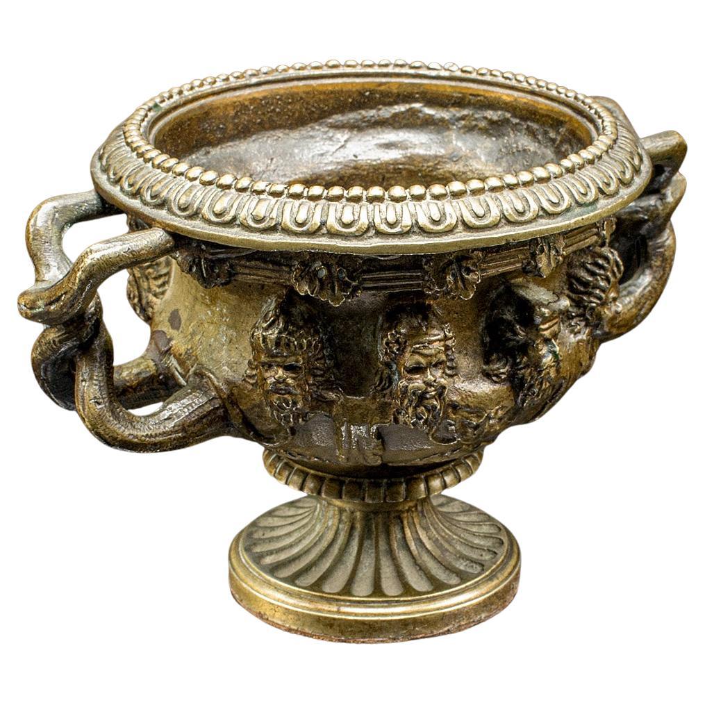 Piccolo vaso antico Grand Tour Warwick, vittoriano, decorazione italiana, fioriera, C.C.