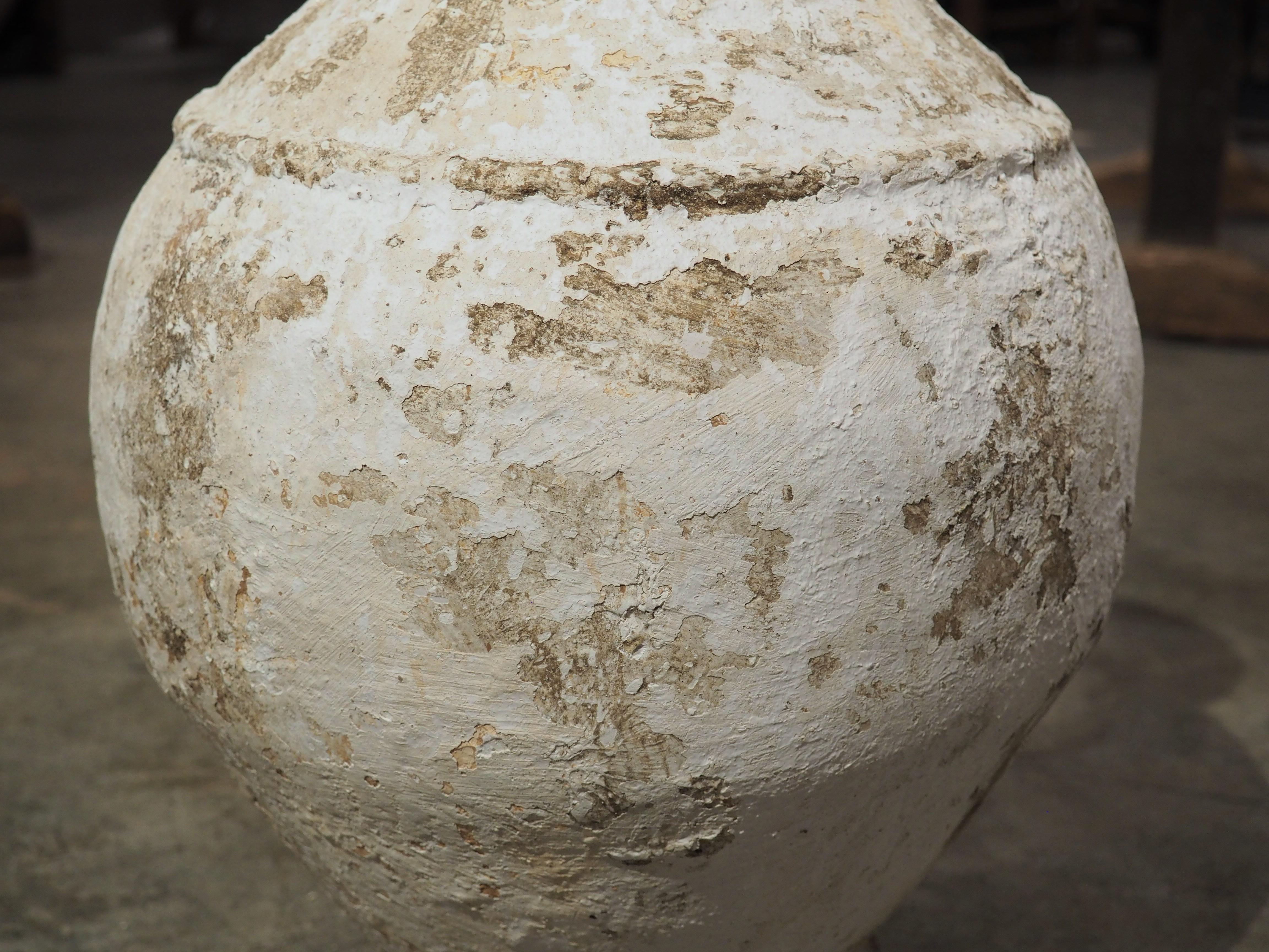 Dipinto a mano Piccolo vaso greco antico in terracotta in vendita