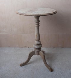 Small Antique Gustavian Style Round Bleached Table, English, C.1850