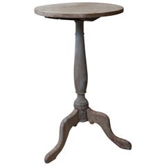Antiker runder gebleichter Tisch im Gustavianischen Stil, englisch, um 1850