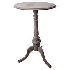 Small Antique Gustavian Style Round Bleached Table, English, C.1850