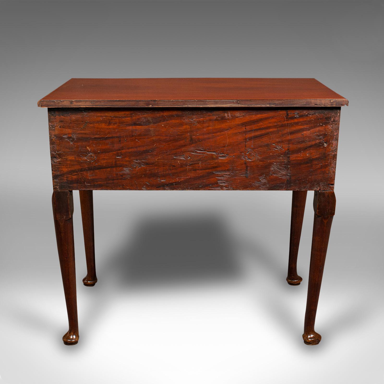 18th Century Small Antique Hall Table, English, Lowboy, Reception Hall, Side, Georgian, 1780 For Sale