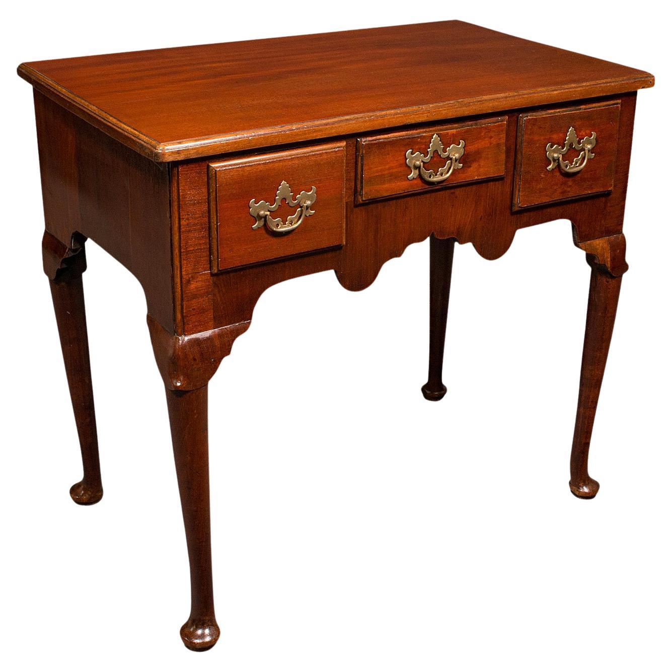 Small Antique Hall Table, English, Lowboy, Reception Hall, Side, Georgian, 1780 For Sale