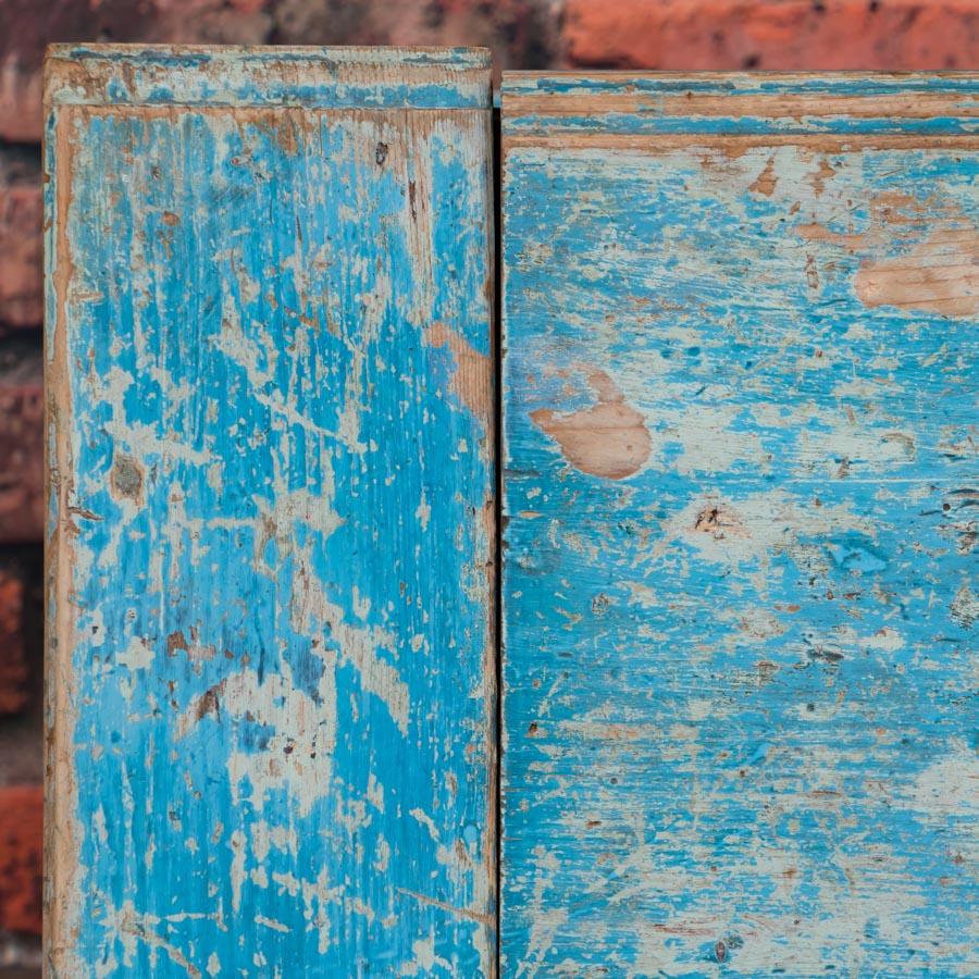 Small Antique Hungarian Folk Art Storage Bench 2