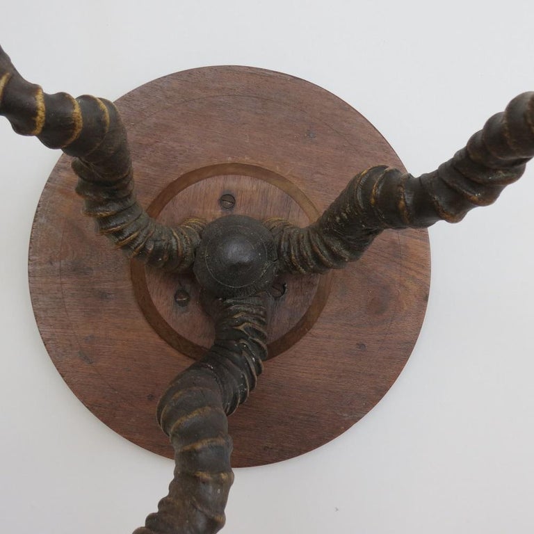 Small Antique Impala Horn Side Table at 1stDibs