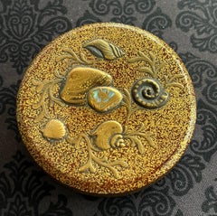 Small Antique Japanese Lacquered Incense Container Kogo