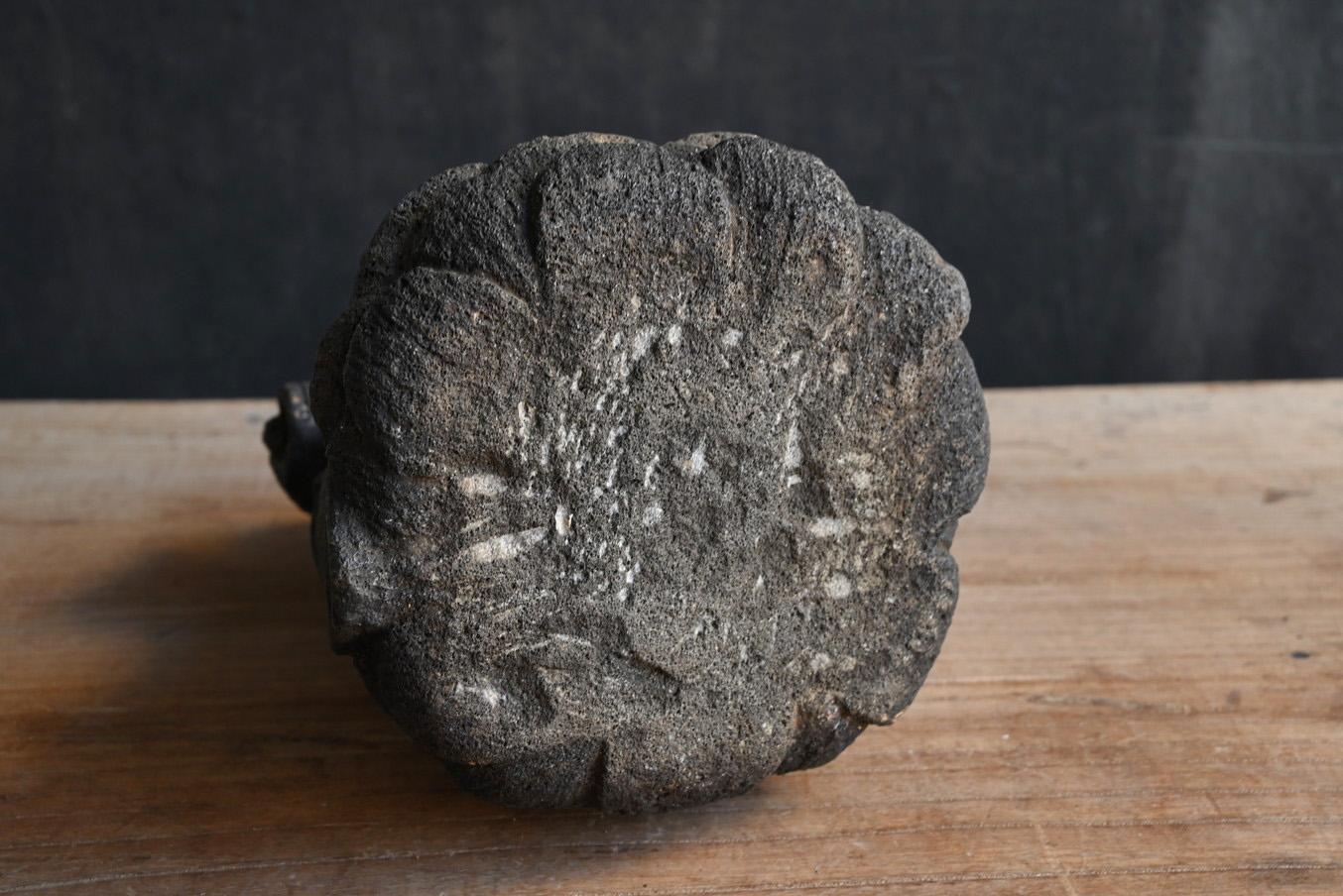 Small antique Japanese stone Buddha 