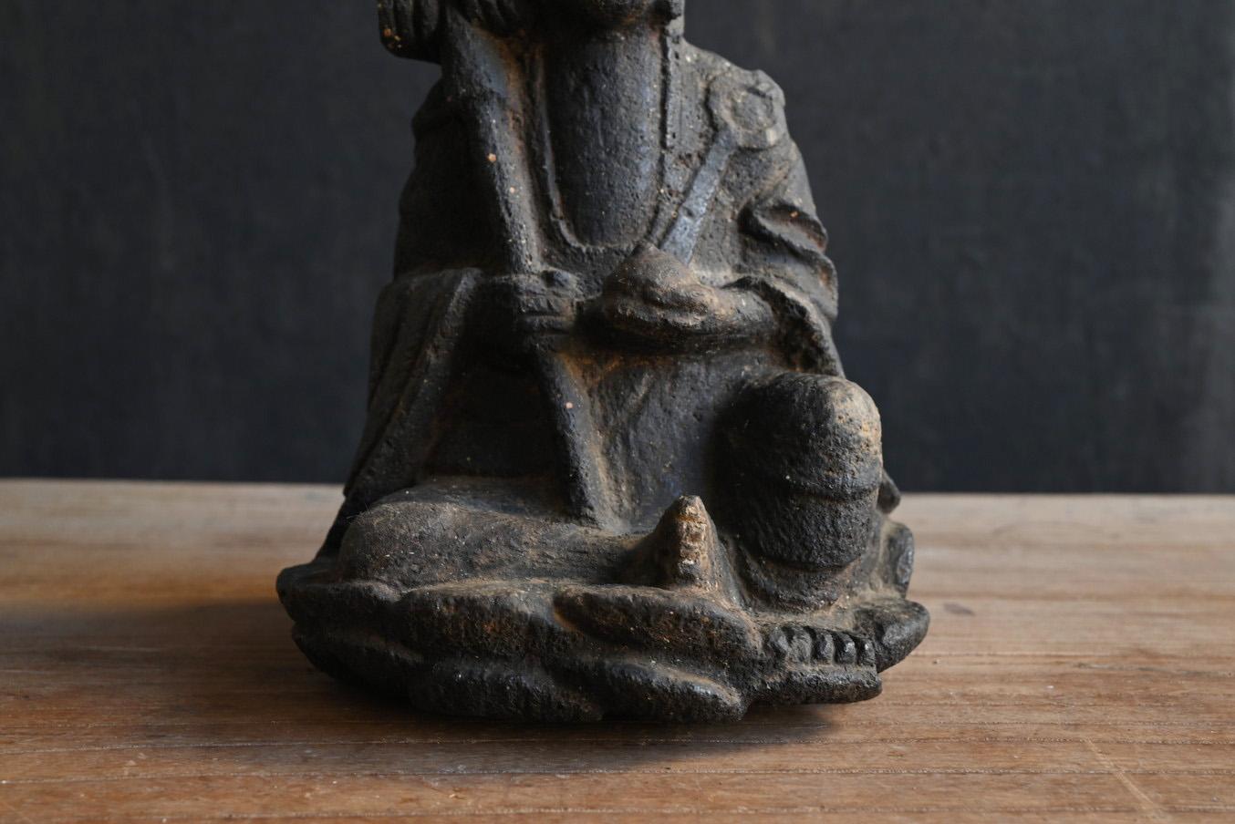 Small antique Japanese stone Buddha 