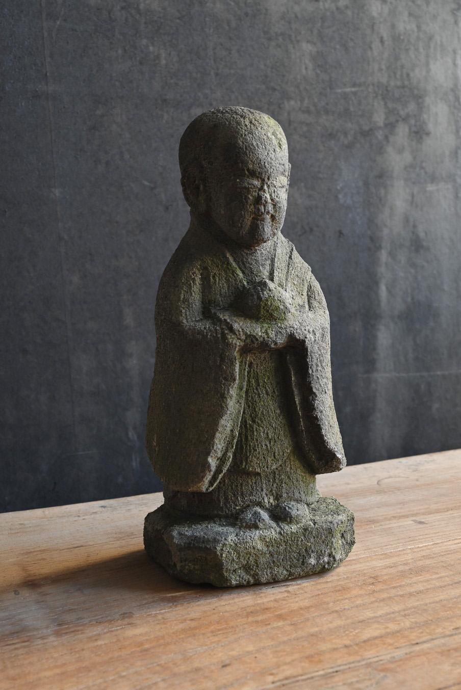 Small antique Japanese stone Buddha 