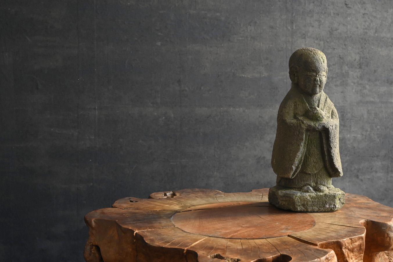 Small antique Japanese stone Buddha 