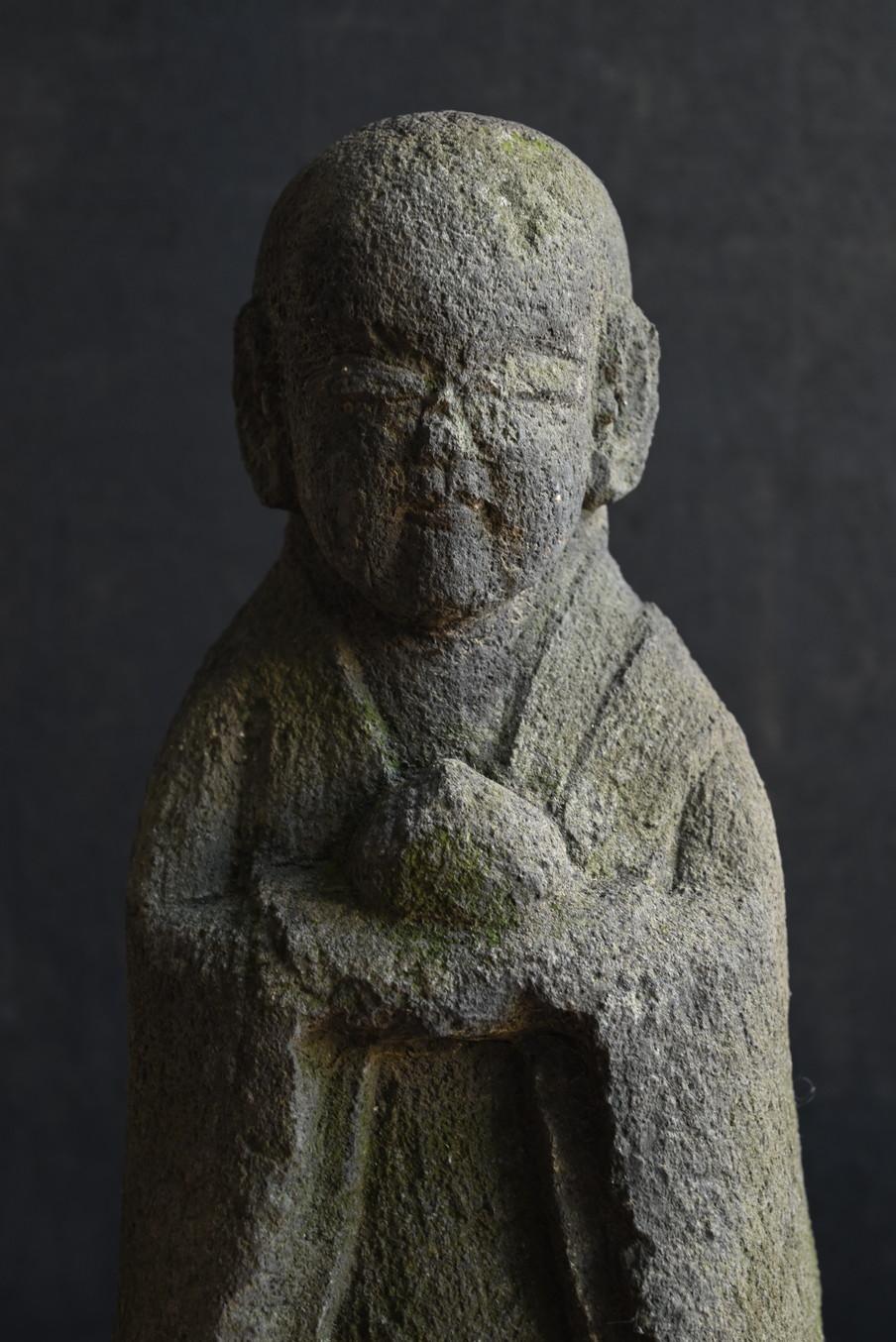 Small antique Japanese stone Buddha 