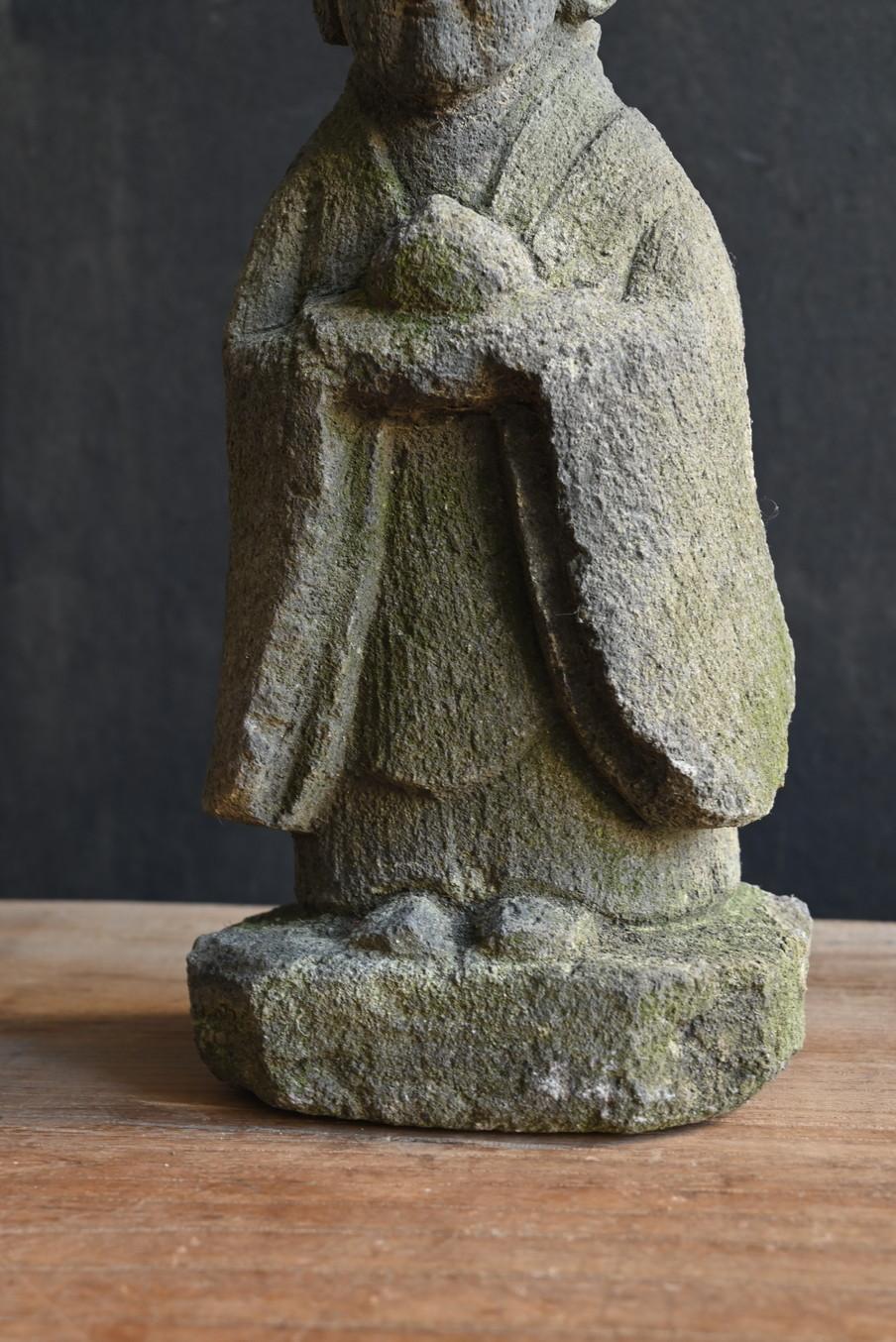 18th Century Small antique Japanese stone Buddha 