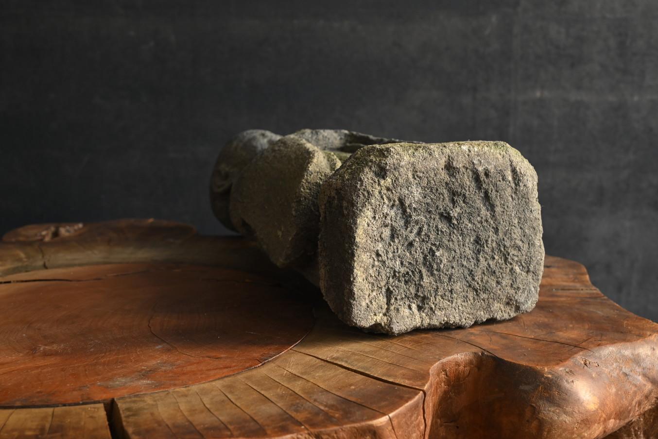 Small antique Japanese stone Buddha 