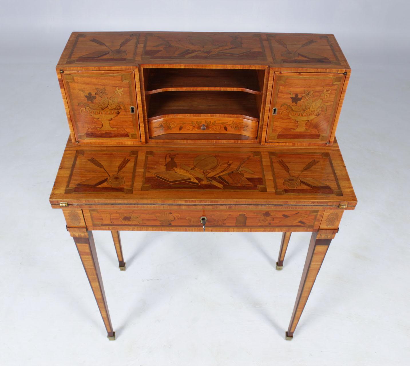 Petit bureau ancien pour dames, secrétaire, dit Bonheur Du Jour, circa 1870 5