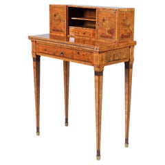 Petit bureau de dame ancien:: Secretaire:: appelé Bonheur Du Jour:: circa 1870